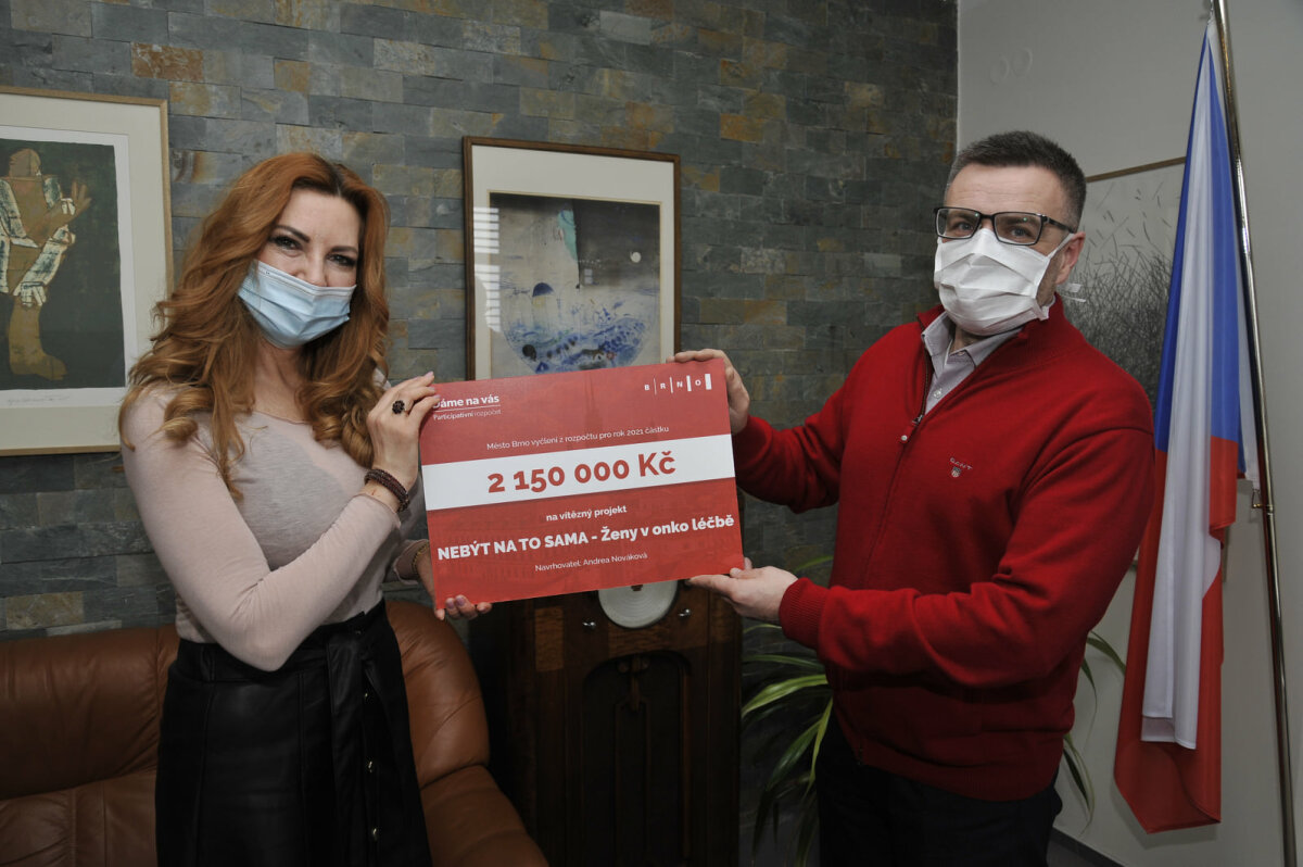 Projekt Nebýt na to sama pomůže onkologicky nemocným pacientkám léčeným v Masarykově onkologickém ústavu